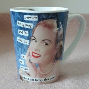 Anne Taintor Mug--"She was certain she'd get lucky"